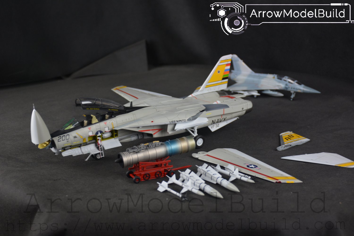 ArrowModelBuild F-14 VF-2 Bounty Hunters Built & Painted 1/72 Model Kit