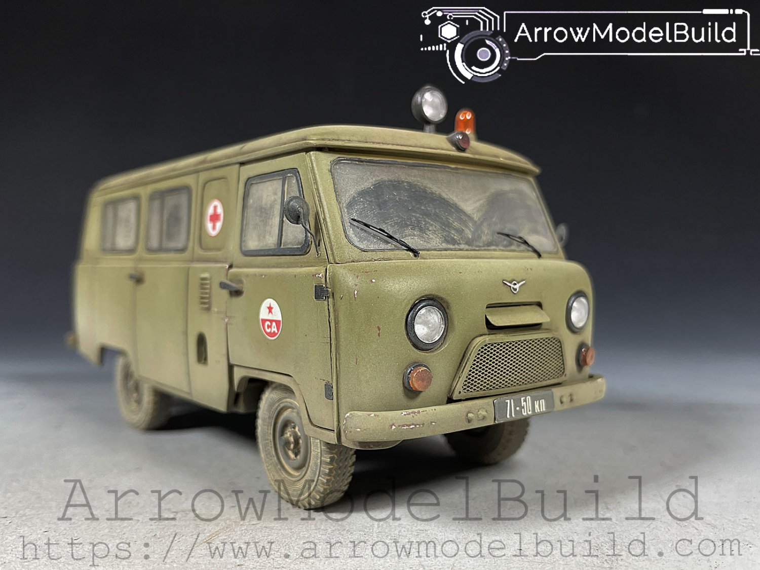 ArrowModelBuild UAZ 452 Ambulance Built & Painted 1/35 Model Kit