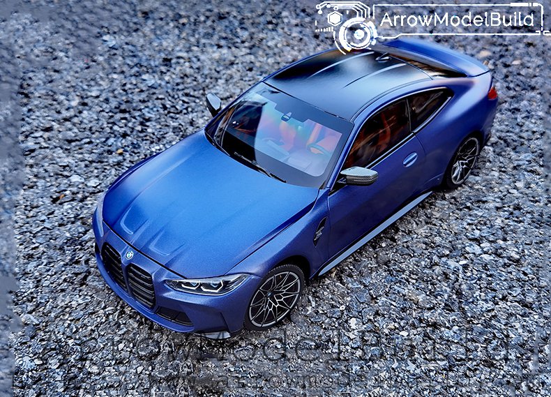 ArrowModelBuild BMW M4 (Electric Blue) Two-Door Edition Built & Painted 1/18 Model Kit