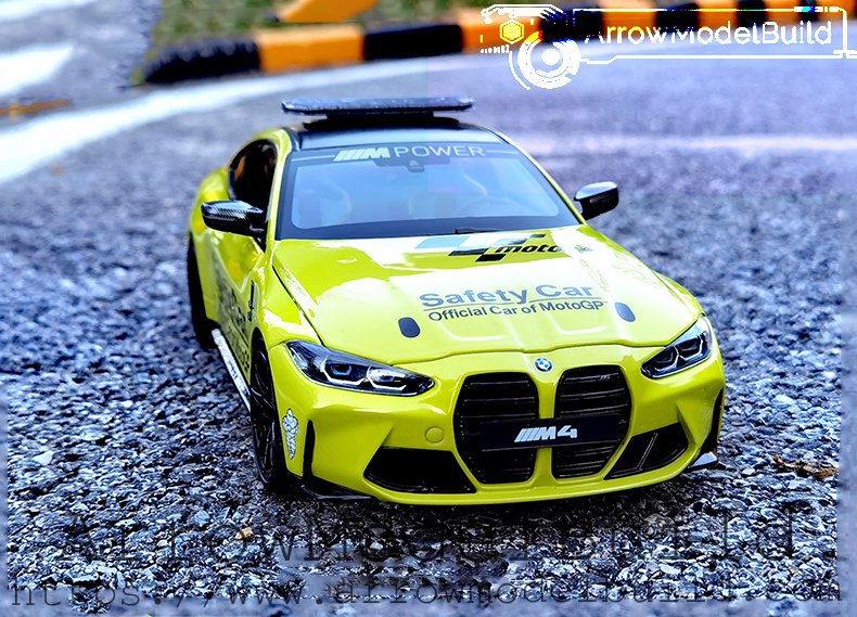 ArrowModelBuild BMW M4 Safety Car (Canary Yellow) Two-Door Edition Built & Painted 1/18 Model Kit