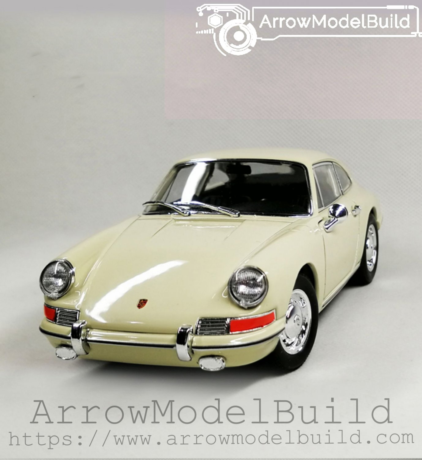 ArrowModelBuild Porsche 911 GT3 (Ivory) Built & Painted 1/24 Model Kit