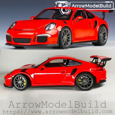 ArrowModelBuild Porsche 911 GT3 (Lava Orange) Built & Painted 1/24 Model Kit