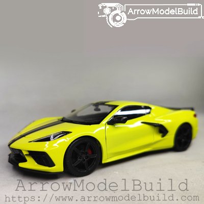 ArrowModelBuild Chevrolet Corvette 2020 (Yellow) Built & Painted 1/24 Model Kit