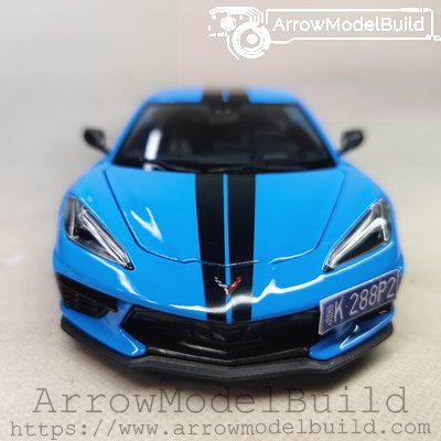 ArrowModelBuild Chevrolet Corvette 2020 (Sky Blue) Built & Painted 1/24 Model Kit