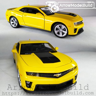 ArrowModelBuild Chevrolet Camaro 2015 (Hornet Yellow) Built & Painted 1/24 Model Kit