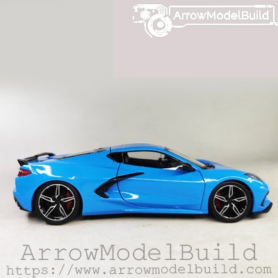 ArrowModelBuild Chevrolet Corvette 2020 (Sky Blue) Wheel Refinement Built & Painted 1/24 Model Kit