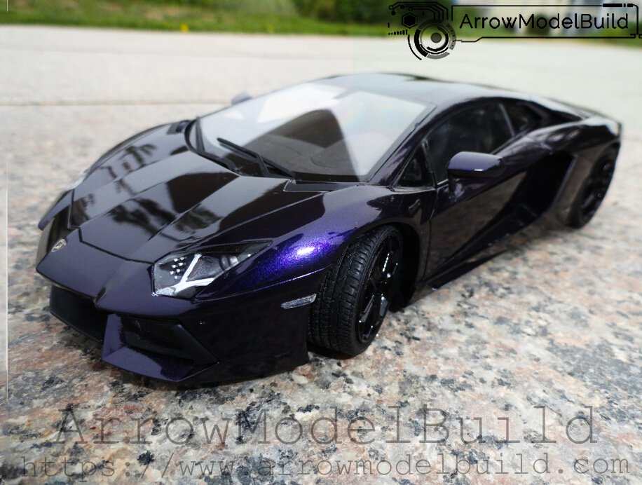 ArrowModelBuild Lamborghini LP700 Custom Colour (Metallic Violet) Built & Painted 1/24 Model Kit