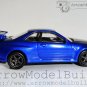 ArrowModelBuild Nissan GTR R34 (Metallic Blue) Built & Painted 1/64 Model Kit