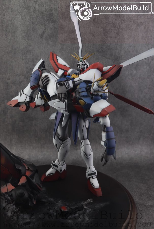 ArrowModelBuild God Gundam & Shining Gundam Scene Built & Painted 1/74 Model Kit
