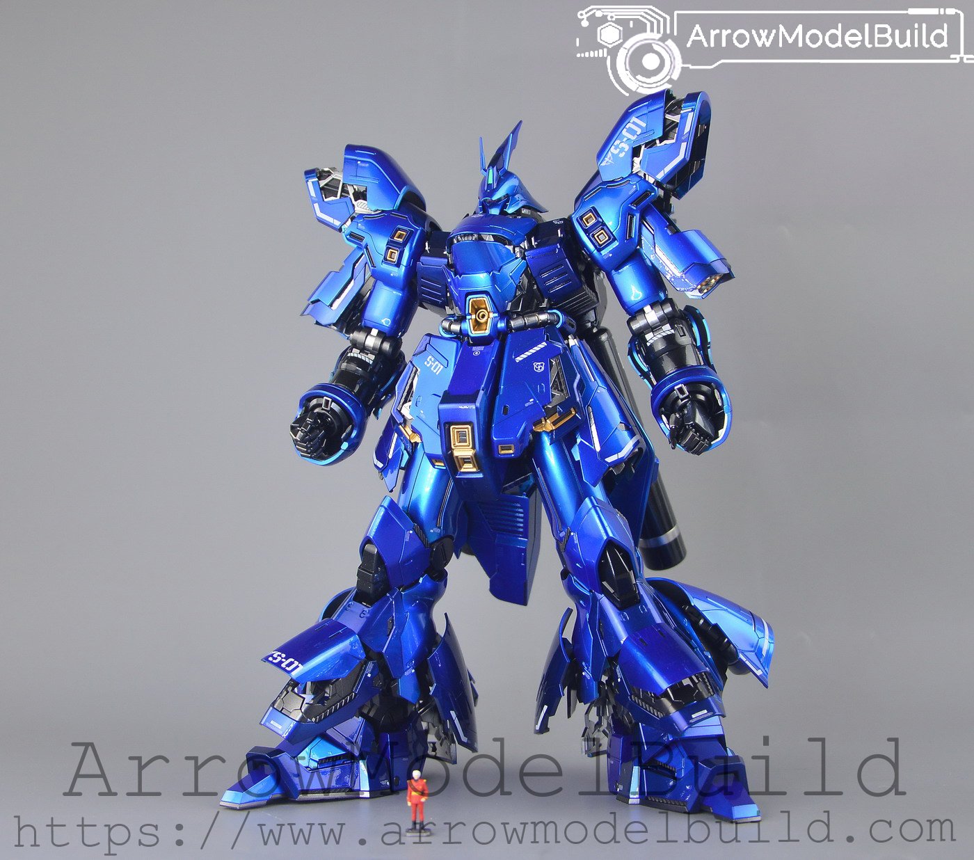 ArrowModelBuild Sazabi Ver.ka (Custom Blue 2.0) Built & Painted MG 1/100 Model Kit