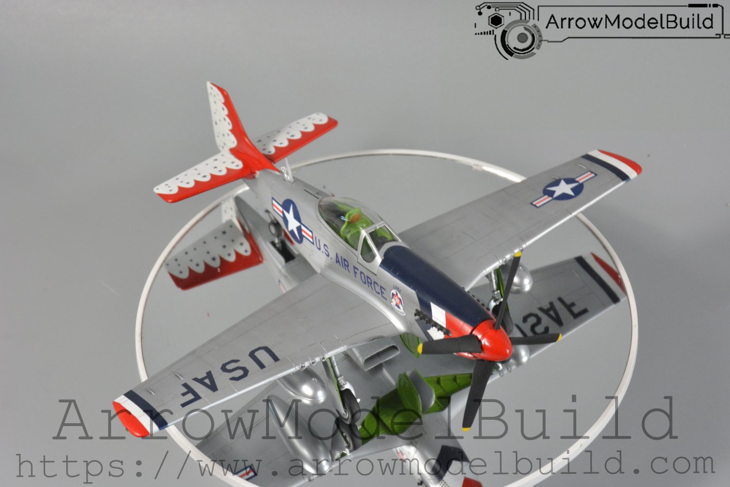 ArrowModelBuild P51 United States Bicentennial Version Built & Painted 1/48 Model Kit