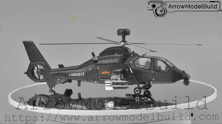 ArrowModelBuild WZ-19 Black Whirlwind Helicopter Built & Painted 1/72 Model Kit