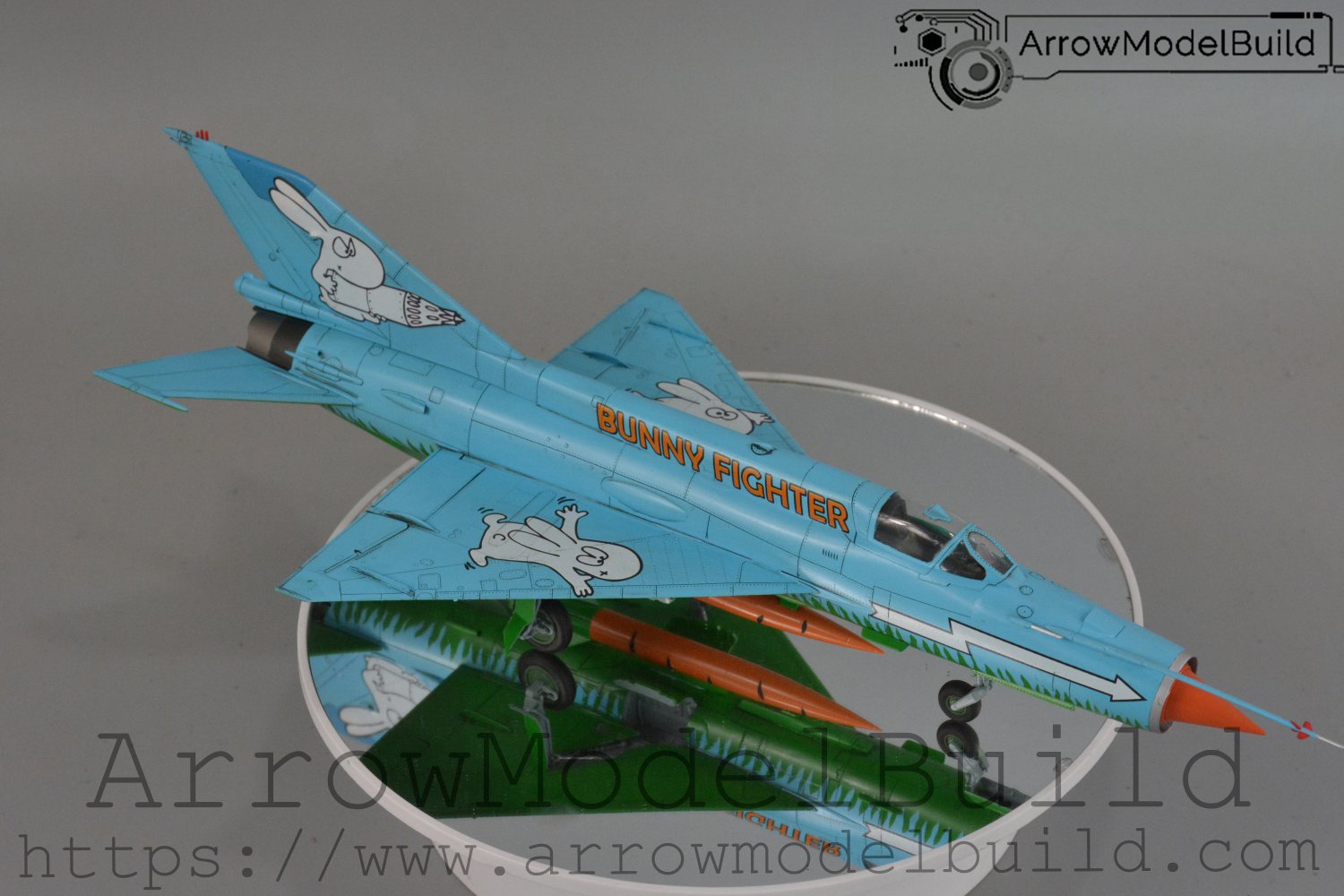 ArrowModelBuild MiG-21 Bunny Fighter Version Built & Painted 1/48 Model Kit