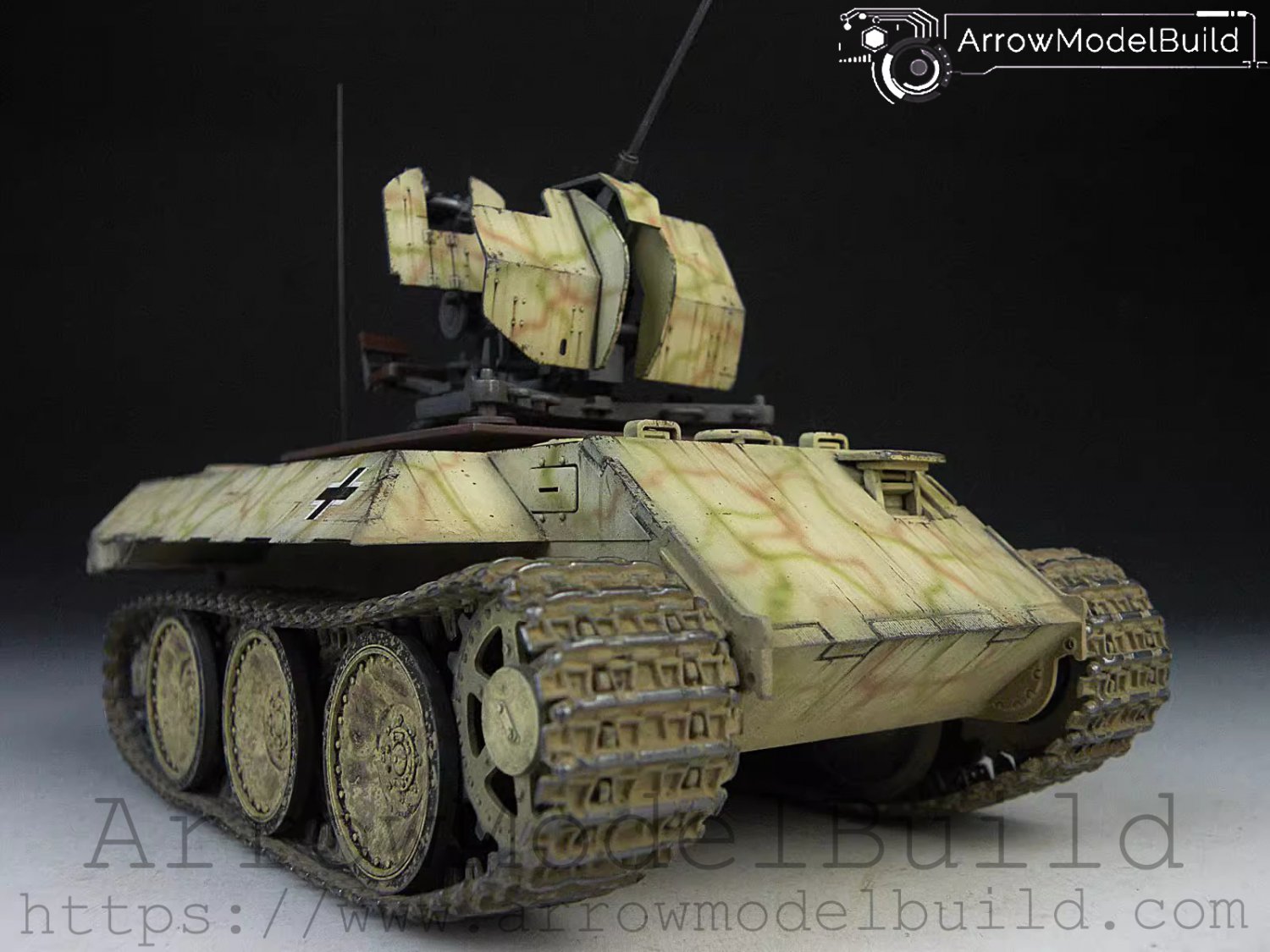 ArrowModelBuild Anti-Air Leopard Lolita Tank Vehicle Built & Painted 1/35 Model Kit