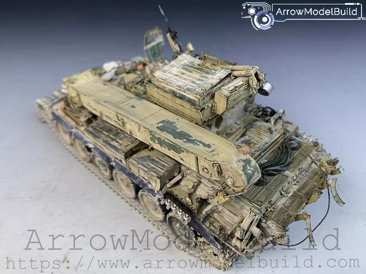 ArrowModelBuild BREM-1 Armored Recovery Tank Vehicle Built & Painted 1/35 Model Kit