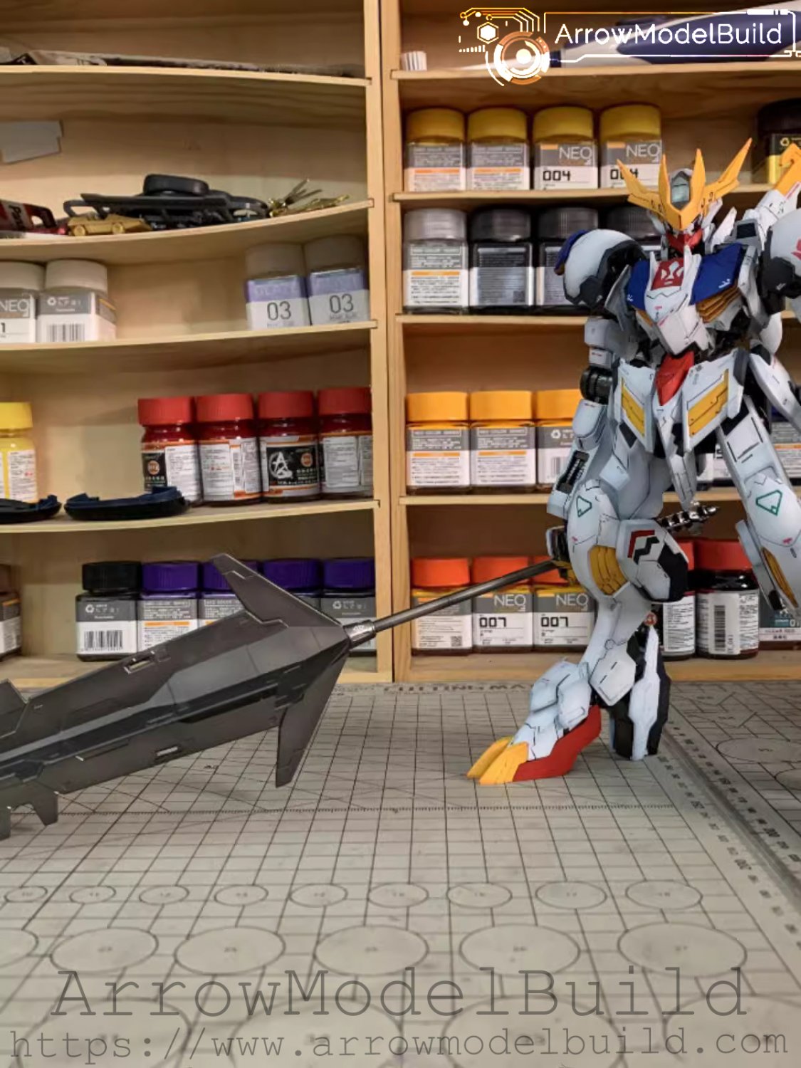 ArrowModelBuild Barbatos Lupus Rex Built & Painted MG 1/100 Model Kit