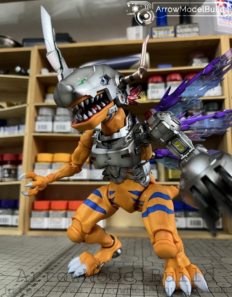 ArrowModelBuild MetalGreymon Built & Painted Model Kit