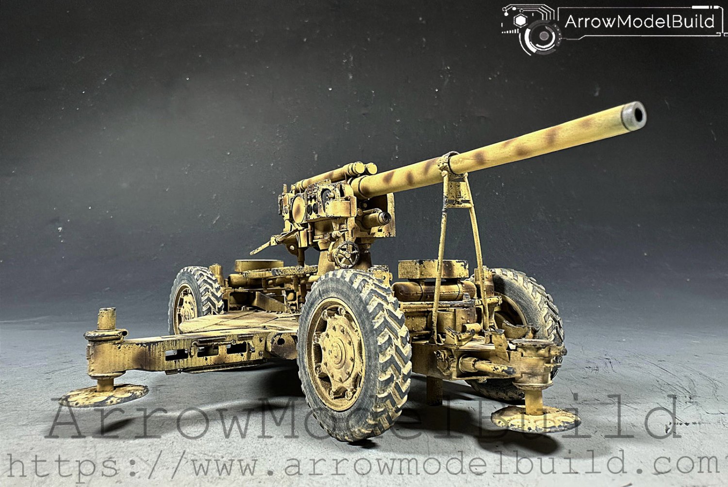 ArrowModelBuild Cannone Aliano 90/53 Military Tank Built & Painted 1/35 Model Kit