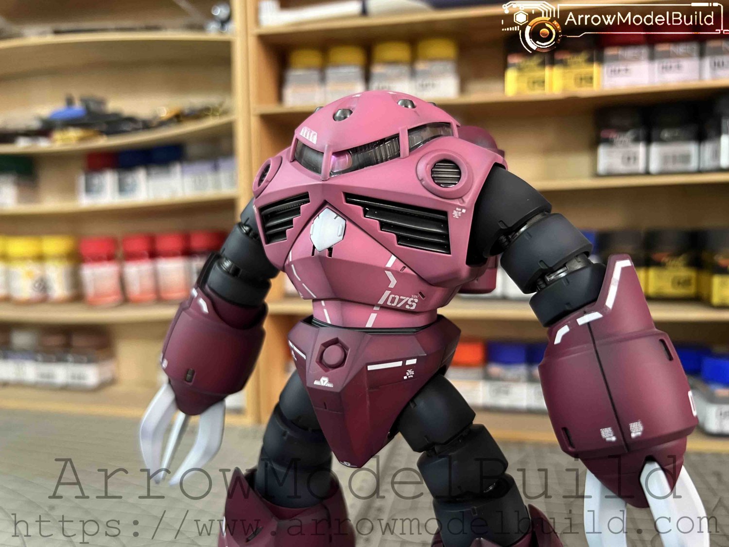 ArrowModelBuild Char Zaku Gundam (Shaping 2.0) Built & Painted MG 1/100 Model Kit