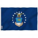Fly Breeze US Air Force Flag with Brass Grommets 3X5Ft Banner USA Polyester