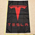 Tesla Flag Red & Black Cars Elon Musk Banner Poster Flags 3x5ft