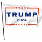 Trump 2024 Flag White-Red 3x5Ft Make America Great President USA Garden