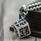 S925 Sterling Silver Square anchor dice Pendant-Chrome Hearts Silver jewelry