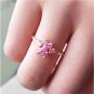 Adjustable Open Ring Cute Puppy Pet Cat Claw Ring Rose Gold Cubic Zirconia