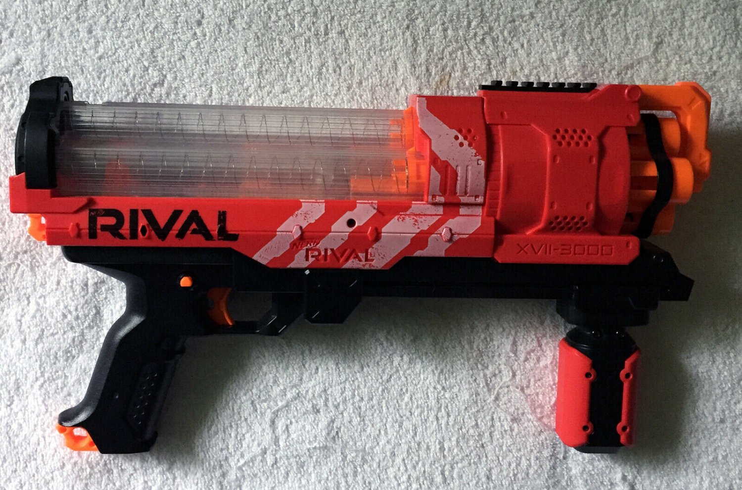 2 NERF Rival Artemis XVII-3000 Blaster Guns Red & Blue Tested NO BALLS