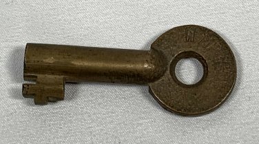 Vintage Obsolete Brass Barrel Switch Key Western Maryland Railroad WMRY
