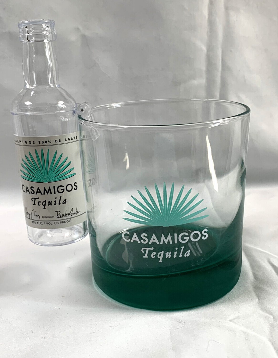 New Casamigos Tequila Lot Mezcal Shaker Cocktail Glass Hanging Plastic Shot