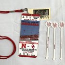 2005 Nebraska Cornhuskers Football Club Ticket Pass Oklahoma + 5 Swizzle Sticks