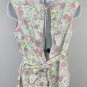 Womens Handmade Cotton Kitchen Apron Smock Floral Flowers Pastel