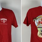 I Danced on the Bar at Sandbar Lawrence KS T Shirt Mens Medium Hurricane Red