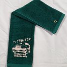 PT Cruiser Chrysler Insurance Terry Golf Towel Green PT Cruiser Chrysler Insurance Terry Golf Towel Green