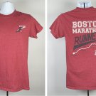 Boston Marathon Runner 2017 T Shirt Mens Small Red 50/50