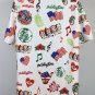 Rolling Stones Hawaiian Button Down Shirt Mens Large Caricatures Pot Smoking