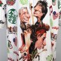 Rolling Stones Hawaiian Button Down Shirt Mens Large Caricatures Pot Smoking