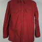 Ducks Unlimited Flannel Button Down Shirt Large Red Embroidered Logo Pockets