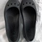 Crocs Slip on Casual Ballet Flat Womens Size 10 Black Rubber Comfort