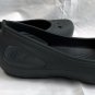 Crocs Slip on Casual Ballet Flat Womens Size 10 Black Rubber Comfort