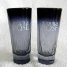 2 New Tequila Rose Shot Glasses Smoke Color Textured Design Shooters