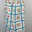 Womens Handmade Cotton Kitchen Apron Half Waist Tulips Strawberries Floral