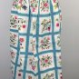 Womens Handmade Cotton Kitchen Apron Half Waist Tulips Strawberries Floral