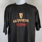 New Guinness Beer T Shirt Mens 2XL Black 100% cotton Harp Logo