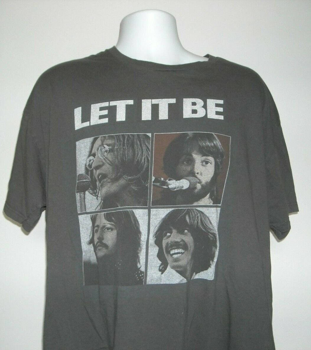 The Beatles Let it Be T Shirt Mens XXL John Paul Ringo George