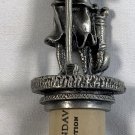 Robert Mondavi Pewter Metal Woman Female Golfer Wine Stopper Cork
