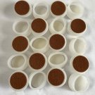 20 New White Silicone Chair Leg Floor Protectors Felt Bottom 20 New White Silicone Chair Leg Floor Protectors Felt Bottom