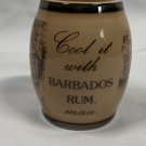 Cool It With Barbados Rum Man Ceramic Porcelain Shot Glass 1 oz