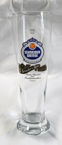 Schneider Weisse Hefe Weizenbier Beer Glass 0,5 l Rastal 22 oz Schneider & Sohn